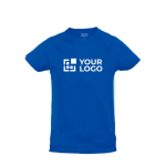 T-shirt tecnica per bambini in poliestere traspirante 135 g/m² MKT vista area di stampa