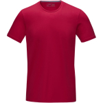 T-shirt con logo in cotone biologico certificato 200g/m² Elevate NXT color rosso seconda vista frontale