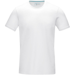 T-shirt con logo in cotone biologico certificato 200g/m² Elevate NXT color bianco seconda vista frontale