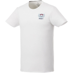 T-shirt con logo in cotone biologico certificato 200g/m² Elevate NXT color bianco vista con stampa serigrafica