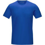 T-shirt con logo in cotone biologico certificato 200g/m² Elevate NXT color blu reale seconda vista frontale