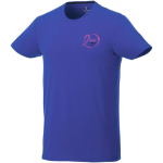 T-shirt con logo in cotone biologico certificato 200g/m² Elevate NXT color blu reale vista con stampa serigrafica
