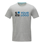 T-shirt con logo in cotone biologico certificato 200g/m² Elevate NXT vista area di stampa