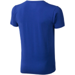 Maglietta sostenibile con scollo a V in cotone bio 200g/m² Elevate NXT color blu reale vista posteriore