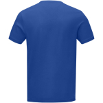 Maglietta sostenibile con scollo a V in cotone bio 200g/m² Elevate NXT color blu reale seconda vista posteriore