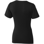 T-shirt ecologiche da donna con scollo a V cotone 200 g/m² Elevate NXT color nero
