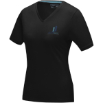 T-shirt ecologiche da donna con scollo a V cotone 200 g/m² Elevate NXT color nero
