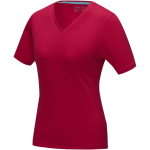 T-shirt ecologiche da donna con scollo a V cotone 200 g/m² Elevate NXT color rosso