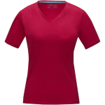 T-shirt ecologiche da donna con scollo a V cotone 200 g/m² Elevate NXT color rosso