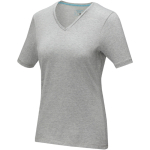T-shirt ecologiche da donna con scollo a V cotone 200 g/m² Elevate NXT color grigio