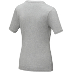 T-shirt ecologiche da donna con scollo a V cotone 200 g/m² Elevate NXT color grigio seconda vista posteriore