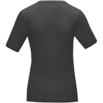 T-shirt ecologiche da donna con scollo a V cotone 200 g/m² Elevate NXT color grigio scuro seconda vista posteriore