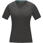 T-shirt ecologiche da donna con scollo a V cotone 200 g/m² Elevate NXT color grigio scuro seconda vista frontale
