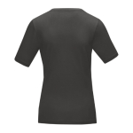 T-shirt ecologiche da donna con scollo a V cotone 200 g/m² Elevate NXT color grigio scuro vista con stampa serigrafica