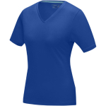 T-shirt ecologiche da donna con scollo a V cotone 200 g/m² Elevate NXT color blu reale
