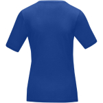 T-shirt ecologiche da donna con scollo a V cotone 200 g/m² Elevate NXT color blu reale vista posteriore