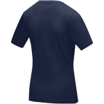T-shirt ecologiche da donna con scollo a V cotone 200 g/m² Elevate NXT color blu scuro seconda vista posteriore
