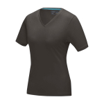 T-shirt ecologiche da donna con scollo a V cotone 200 g/m² Elevate NXT color grigio topo