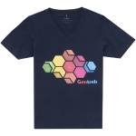 T-shirt ecologiche da donna con scollo a V cotone 200 g/m² Elevate NXT vista con stampa serigrafica