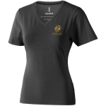 T-shirt ecologiche da donna con scollo a V cotone 200 g/m² Elevate NXT terza vista posteriore