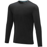 Maglia da uomo a maniche lunghe cotone biologico 200 g/m² Elevate NXT color nero
