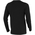 Maglia da uomo a maniche lunghe cotone biologico 200 g/m² Elevate NXT color nero vista posteriore