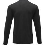 Maglia da uomo a maniche lunghe cotone biologico 200 g/m² Elevate NXT color nero seconda vista posteriore