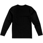 Maglia da uomo a maniche lunghe cotone biologico 200 g/m² Elevate NXT color nero vista piatta