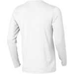 Maglia da uomo a maniche lunghe cotone biologico 200 g/m² Elevate NXT color bianco vista posteriore