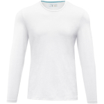Maglia da uomo a maniche lunghe cotone biologico 200 g/m² Elevate NXT color bianco seconda vista frontale