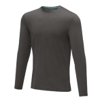 Maglia da uomo a maniche lunghe cotone biologico 200 g/m² Elevate NXT color grigio scuro