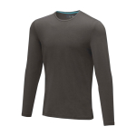 Maglia da uomo a maniche lunghe cotone biologico 200 g/m² Elevate NXT color grigio scuro