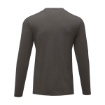 Maglia da uomo a maniche lunghe cotone biologico 200 g/m² Elevate NXT color grigio scuro seconda vista posteriore