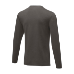 Maglia da uomo a maniche lunghe cotone biologico 200 g/m² Elevate NXT color grigio scuro terza vista posteriore