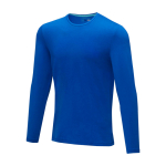 Maglia da uomo a maniche lunghe cotone biologico 200 g/m² Elevate NXT color blu reale