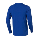 Maglia da uomo a maniche lunghe cotone biologico 200 g/m² Elevate NXT color blu reale vista posteriore