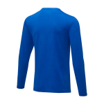 Maglia da uomo a maniche lunghe cotone biologico 200 g/m² Elevate NXT color blu reale terza vista posteriore