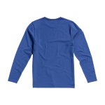 Maglia da uomo a maniche lunghe cotone biologico 200 g/m² Elevate NXT color blu reale vista piatta