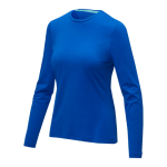Maglia da donna a maniche lunghe cotone biologico 200 g/m² Elevate NXT color blu reale