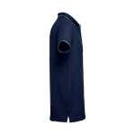 Polo uomo slim fit 3 bottoni in cotone piquet cardato 210g/m² THC Rome terza vista