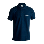 Polo aziendale in cotone piquet 180 g/m² con due bottoni Keya vista area di stampa