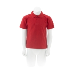 Polo per bambini con logo scuola in cotone piquet 180 g/m² Keya color rosso seconda vista