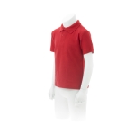 Polo per bambini con logo scuola in cotone piquet 180 g/m² Keya color rosso terza vista