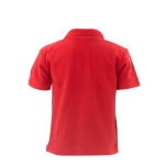 Polo per bambini con logo scuola in cotone piquet 180 g/m² Keya color rosso