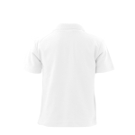Polo per bambini con logo scuola in cotone piquet 180 g/m² Keya color bianco
