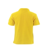 Polo per bambini con logo scuola in cotone piquet 180 g/m² Keya color giallo