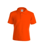 Polo per bambini con logo scuola in cotone piquet 180 g/m² Keya color arancione prima vista