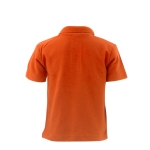 Polo per bambini con logo scuola in cotone piquet 180 g/m² Keya color arancione