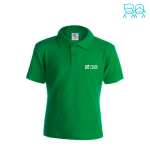 Polo per bambini con logo scuola in cotone piquet 180 g/m² Keya vista area di stampa
