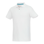 Polo promozionali in tessuto organico riciclato 220g/m² Elevate NXT color bianco